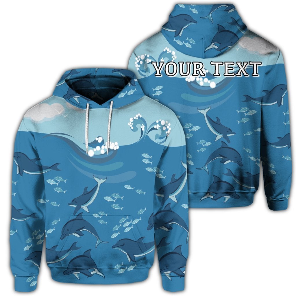 (Personalised) Hawaiian Dolphins Polynesian Hoodie – Ah