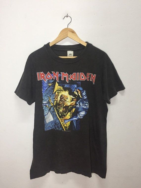 Rare Vtg Bands Iron Maiden No Prayer On The Road 1991 Nice Design T-Shirt