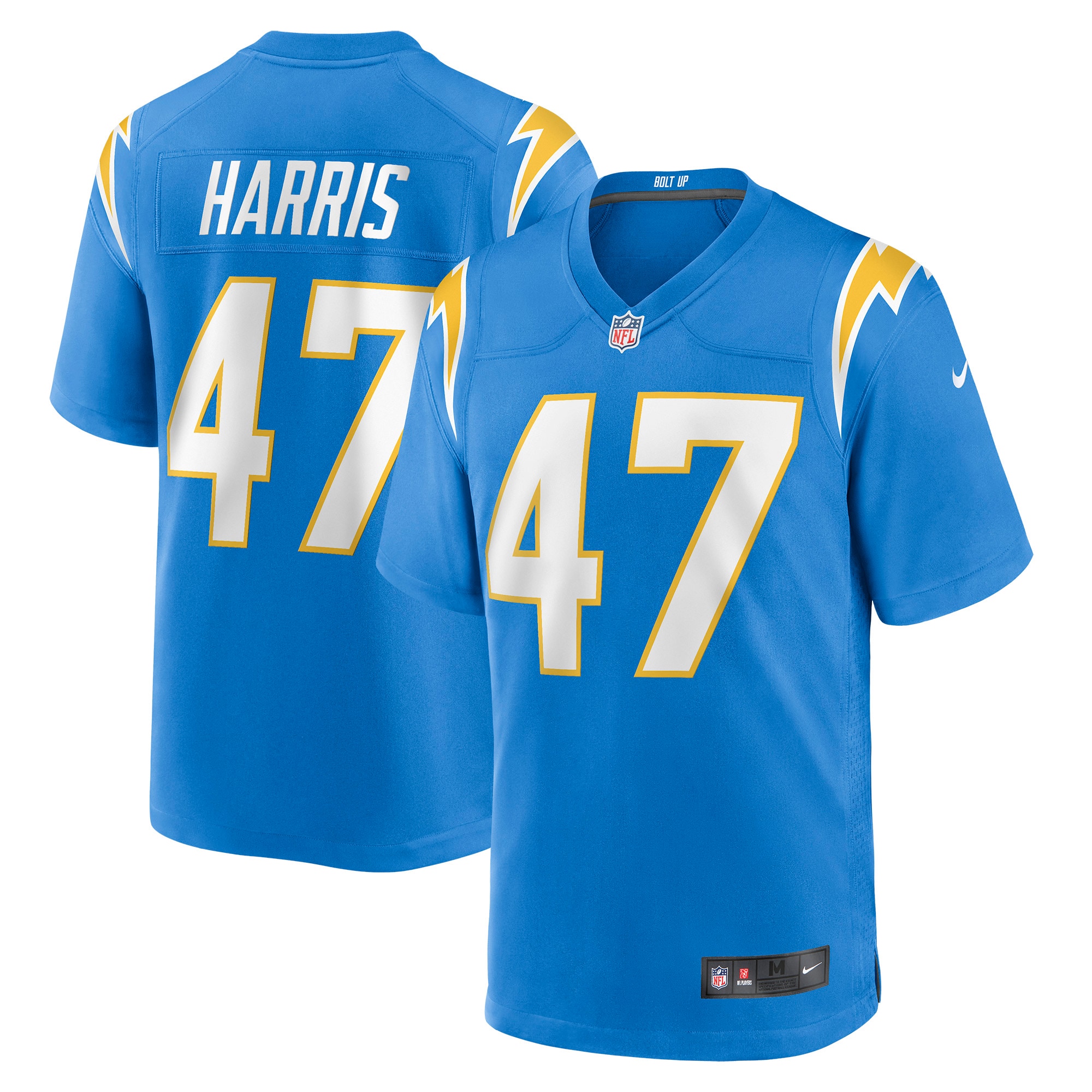 Josh Harris Los Angeles Chargers Game Jersey – Powder Blue