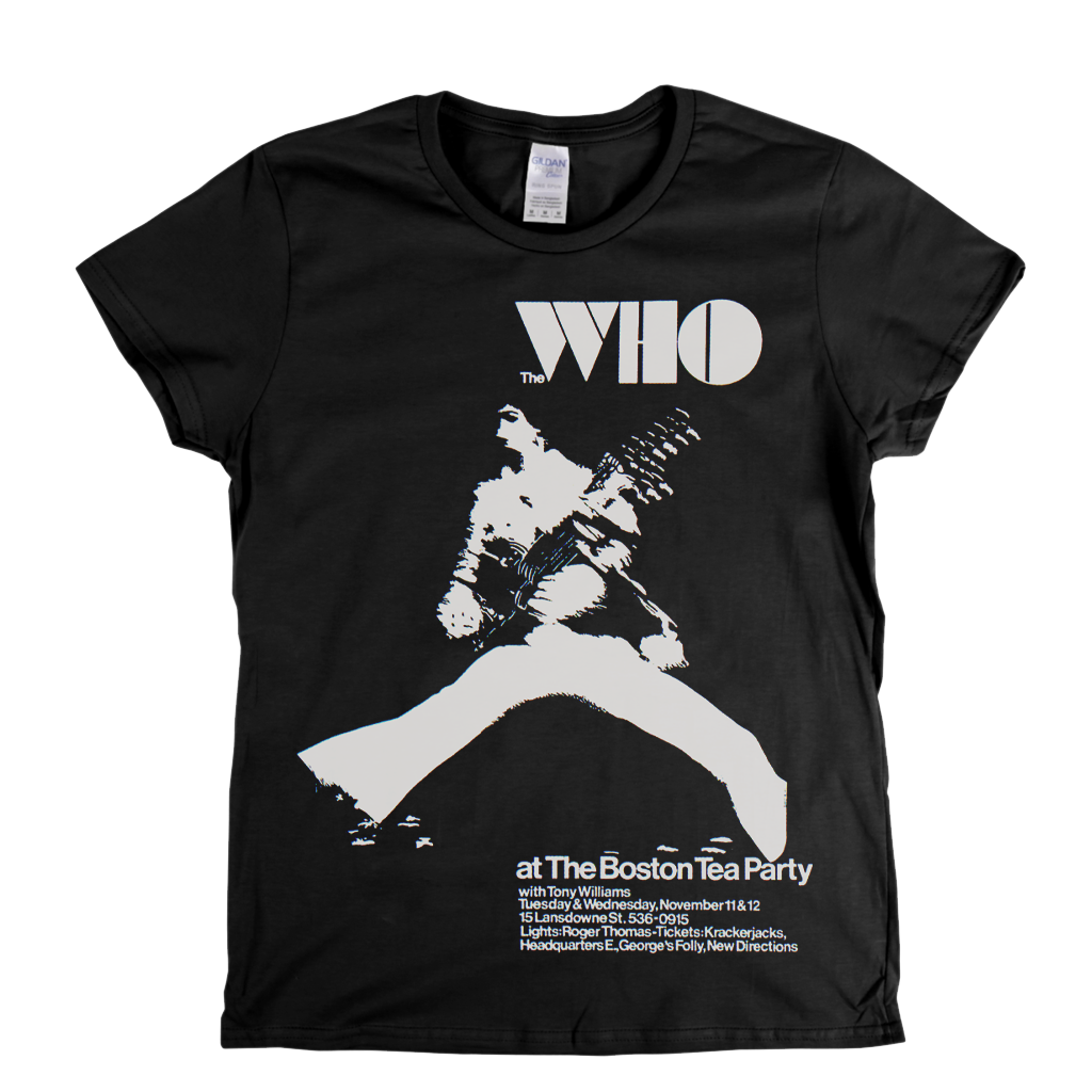 The Who Live At The Boston Tea Party Womens T-Shirt