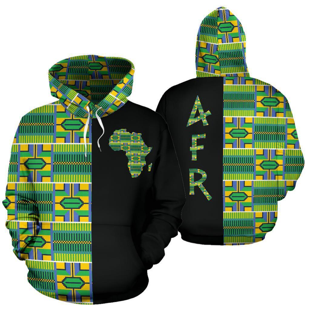 Greek Life Hoodie – Kente Cloth – Verdurous The Half