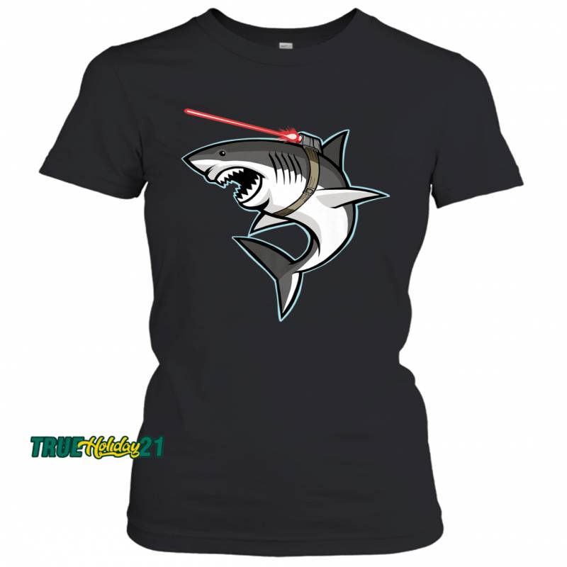 Shark with Laser Beam Women’s T-Shirt