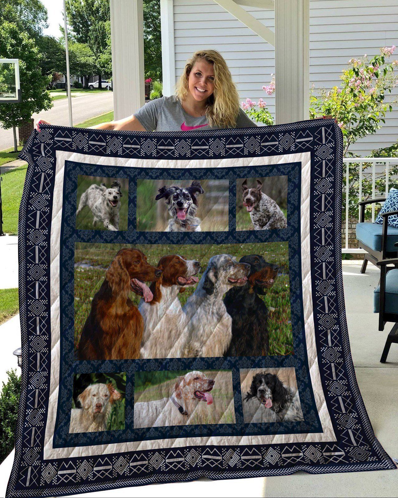 English Setter 3D Quilt Blanket HGM42