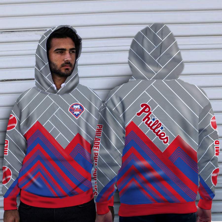 Black Cross Line Philadelphia Phillies Hoodie