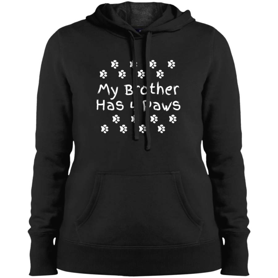 AGR My brother has four paws Ladies’ Pullover Hooded Sweatshirt