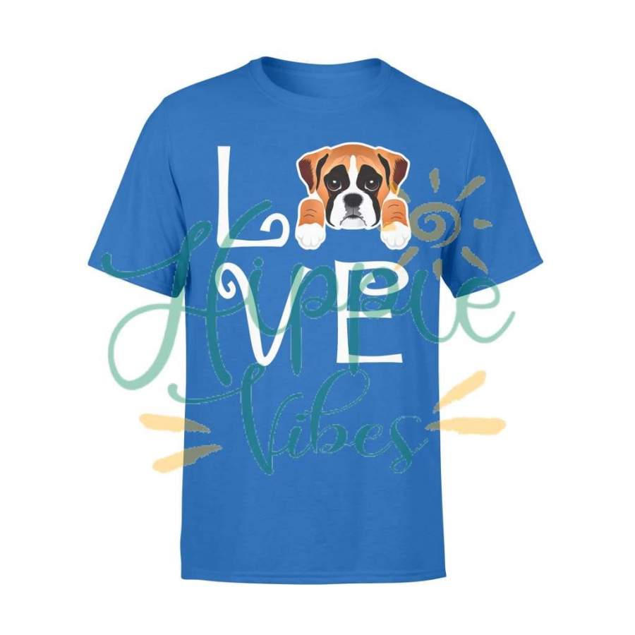 Dog gift idea Boxer Love Owner Boxer Puppy T-shirt – Standard T-shirt