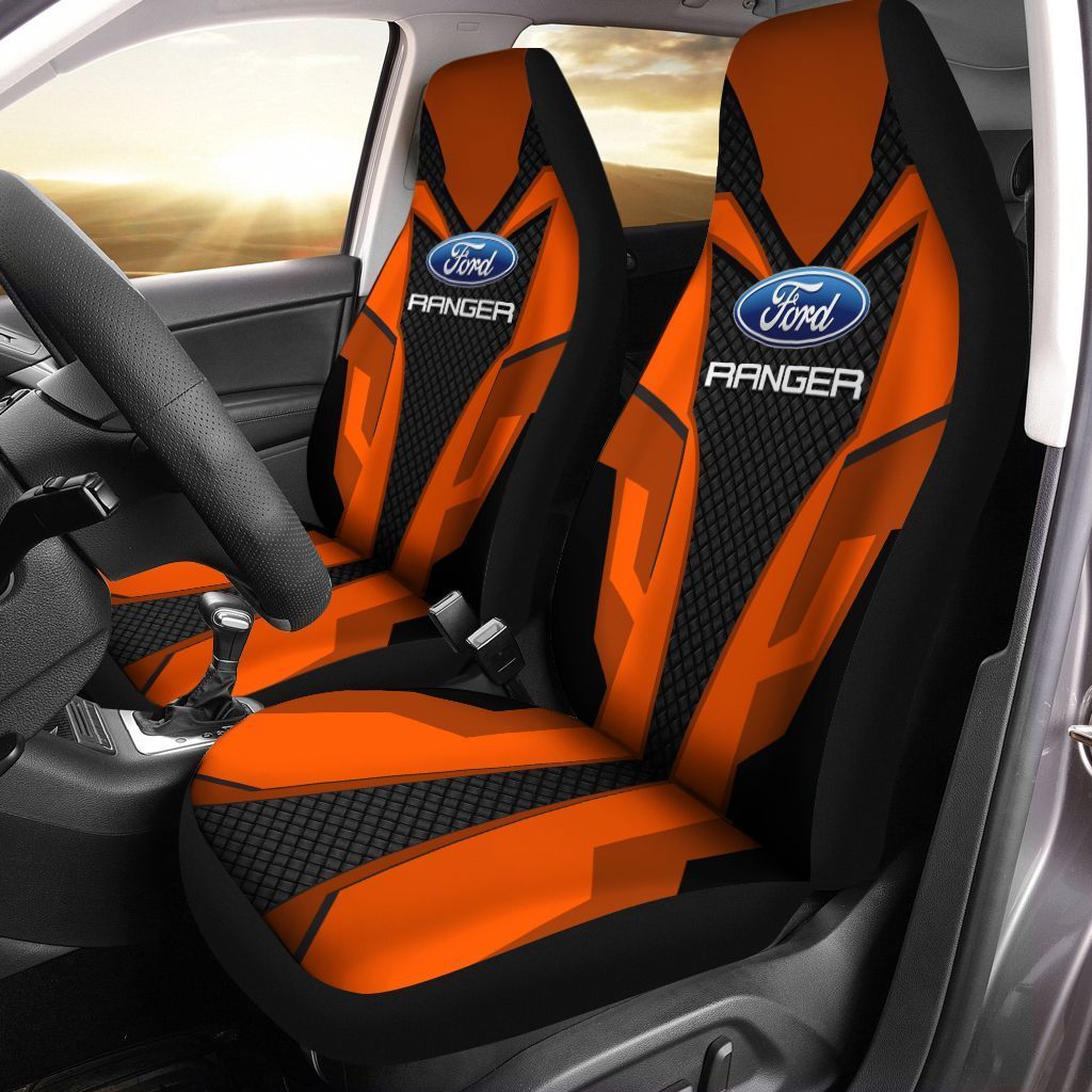 Ford Ranger TDV Car Seat Cover (Set of 2) Ver 2 (Orange)