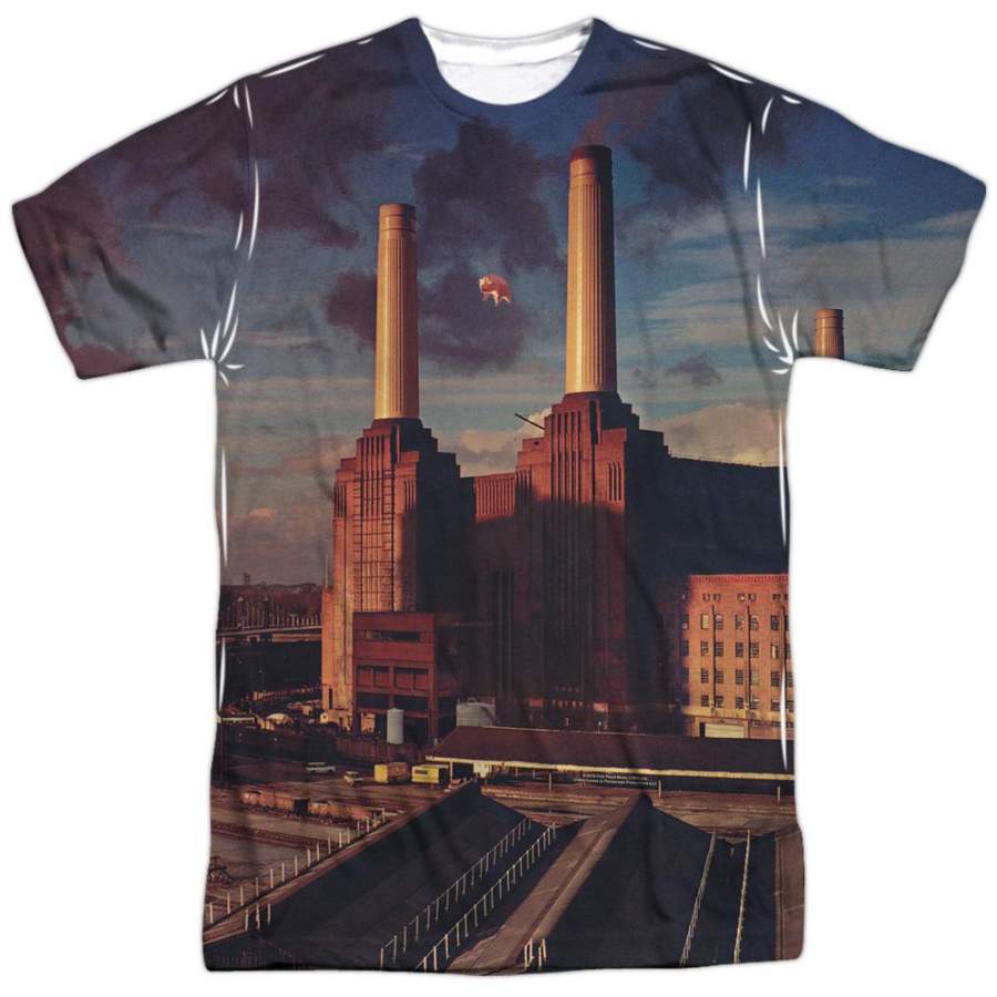 Pink Floyd Special Order Animals Men’s Regular Fit 100% Polyester Short-Sleeve T-Shirt