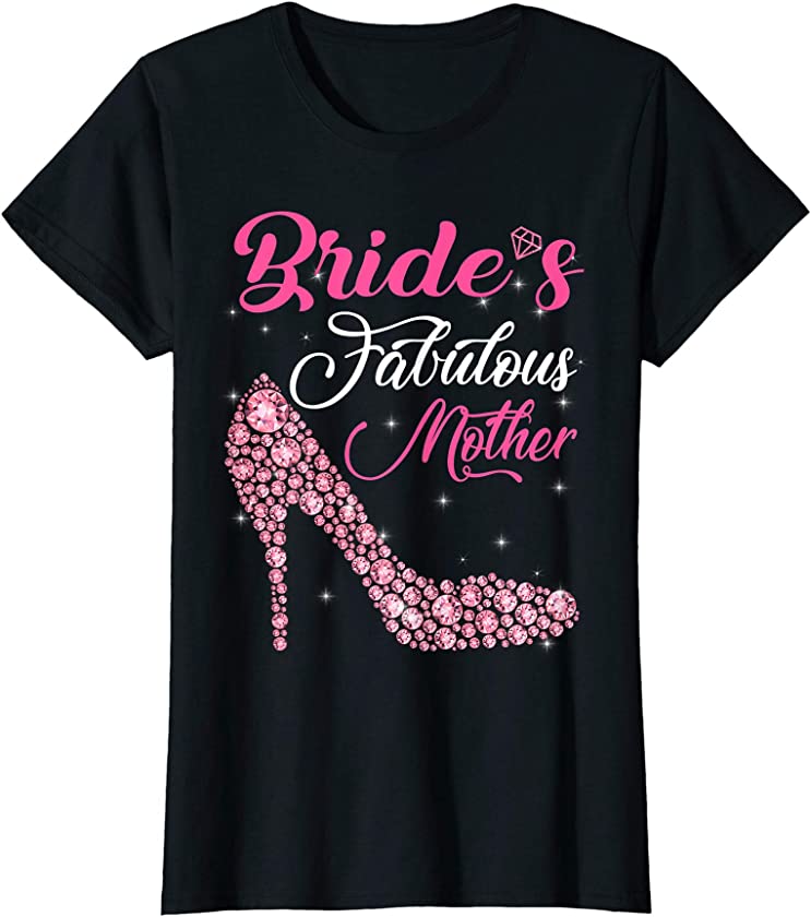 Womens Light Gems Bride’s Fabulous Mother Happy Marry Day Vintage T-Shirt