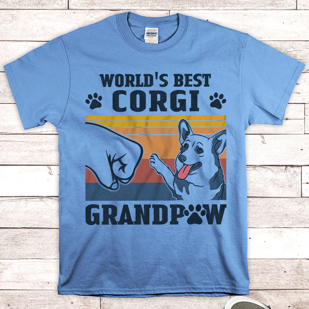 World’S Best Corgi Grandpaw Shirts Gift For Corgi Grandpa M0402 Nh95