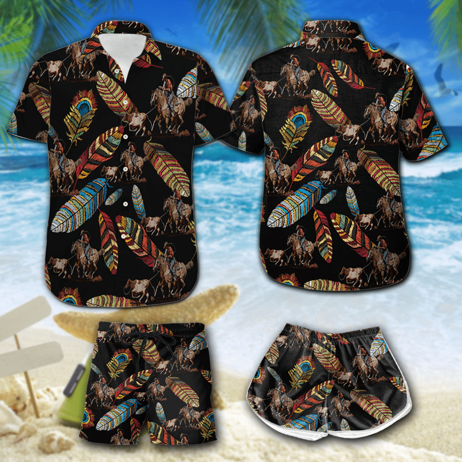 Retro Team Roping Hawaii Shirt Summer Holiday Ha13972