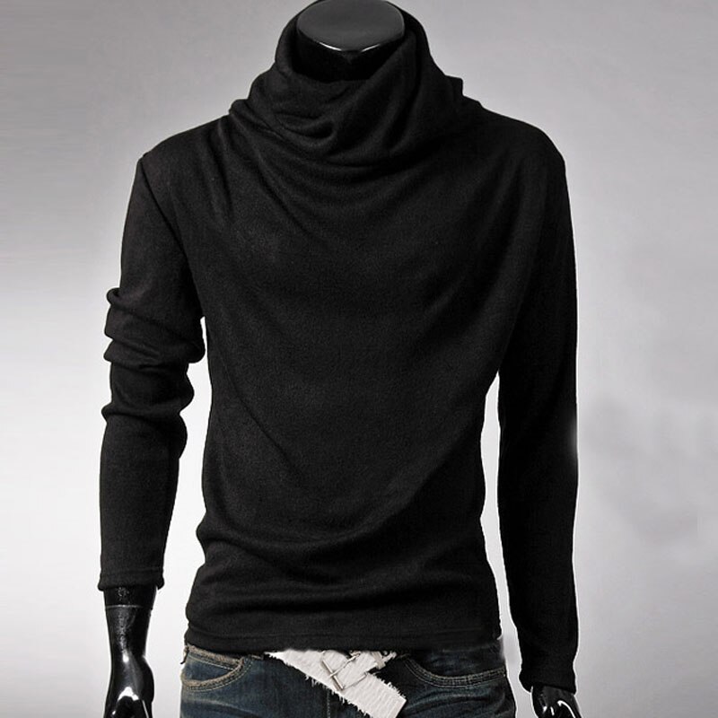 2022 Winter New Men’s Turtleneck Sweaters Solid Color Fashion Knitted Pullovers Men Casual Sweater Male Autumn Knitwear MY278 alx