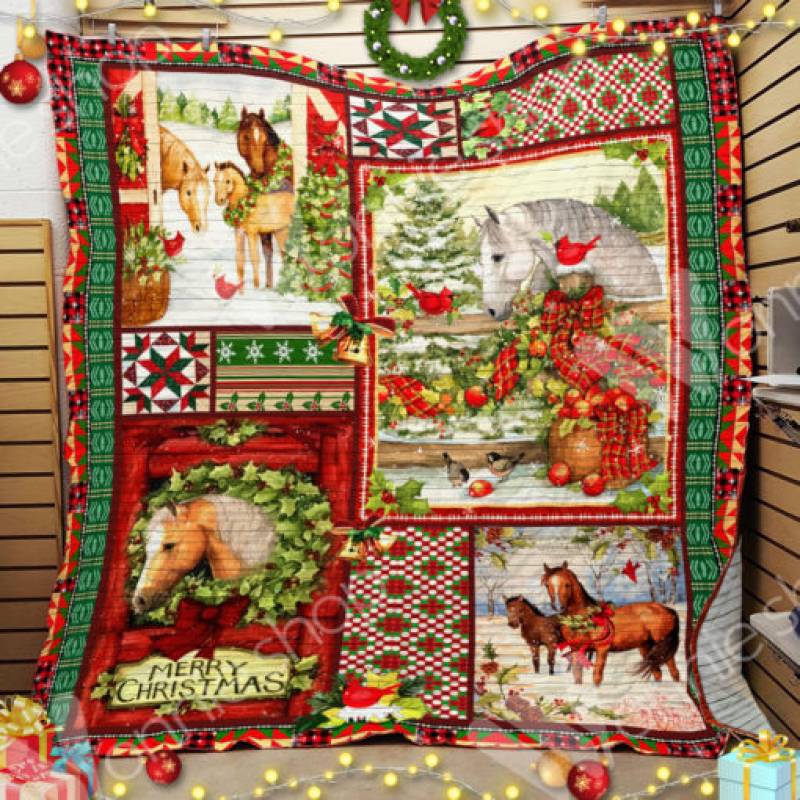 Horse Christmas Blanket OCT1001 81O50