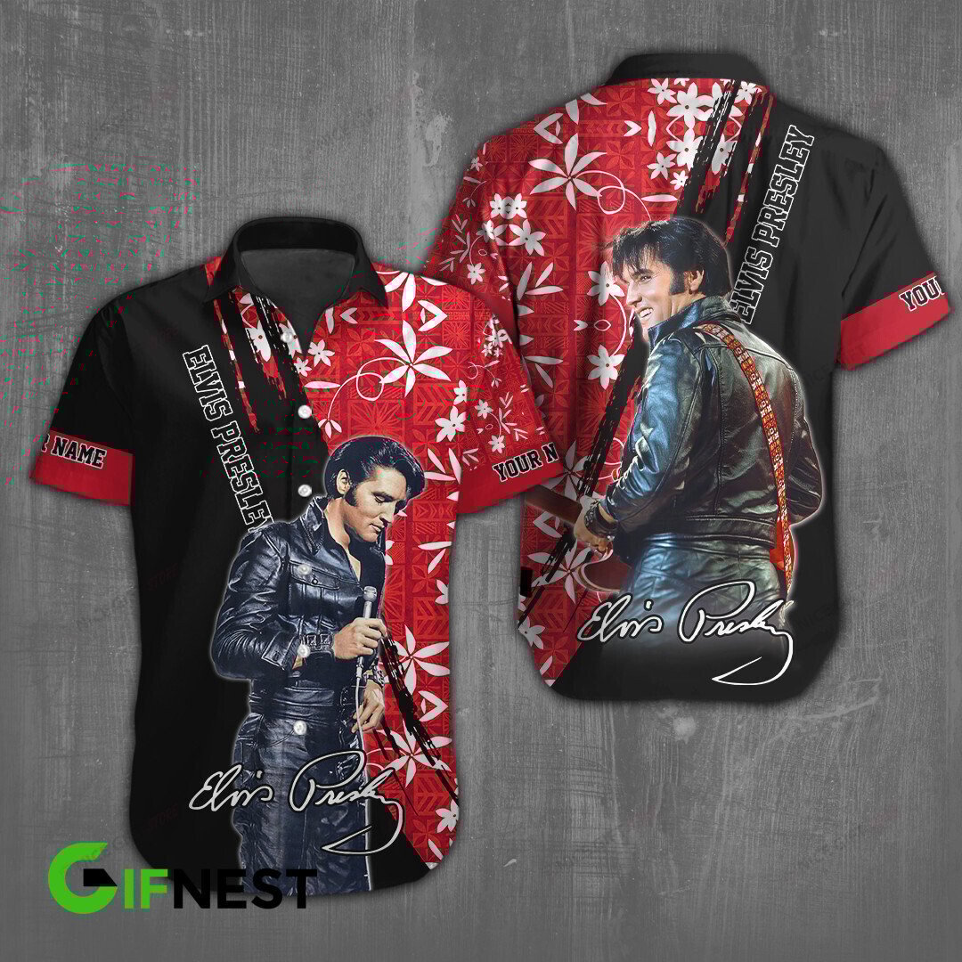 Elvis Presley (Your Name) Hawaiian 3D Shirt 3Hs-Q5U5