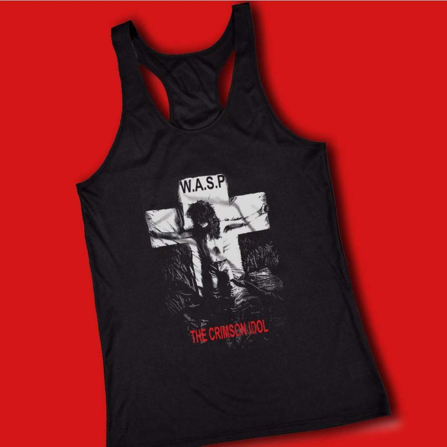 Wasp Crimson Idol Heavy Metal Band Women’S Tank Top