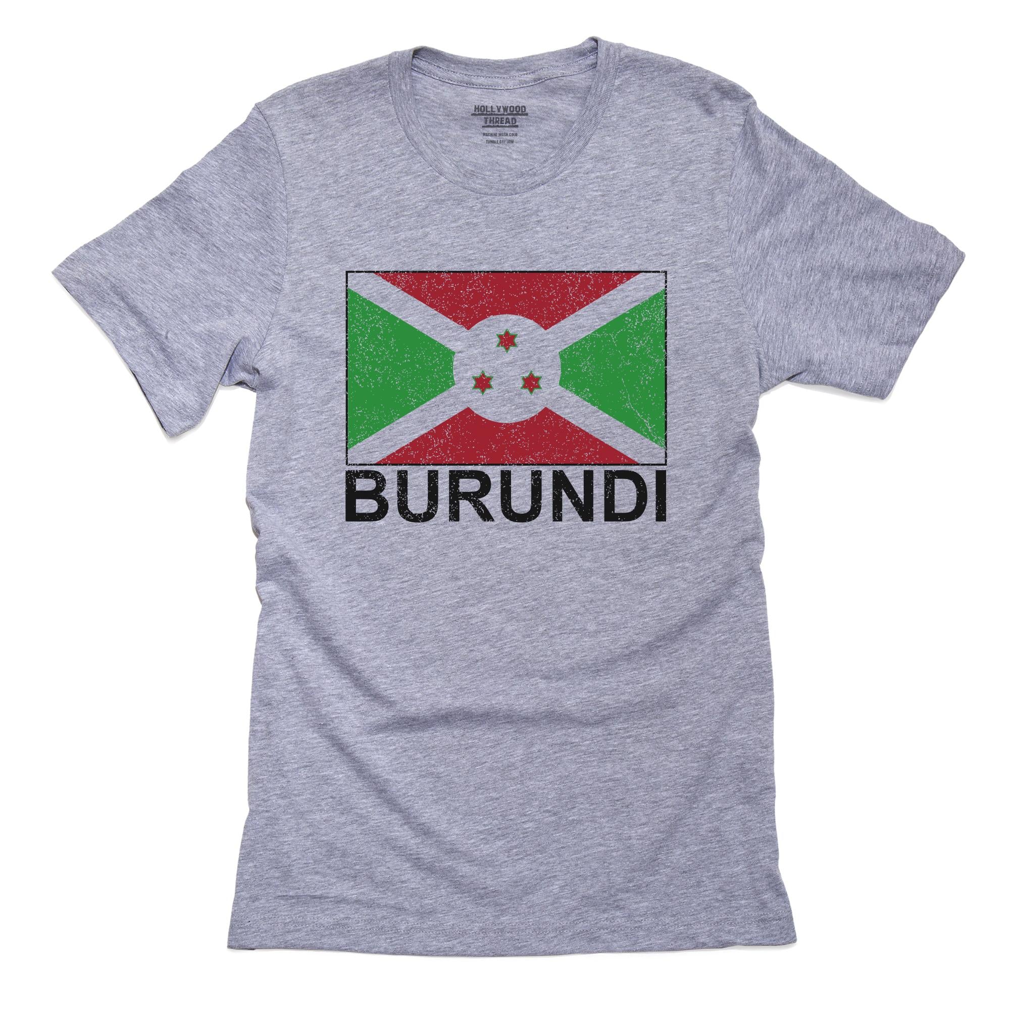 Burundi Flag – Special Vintage Edition T-Shirt, Framed Print, Pillow, Golf Towel