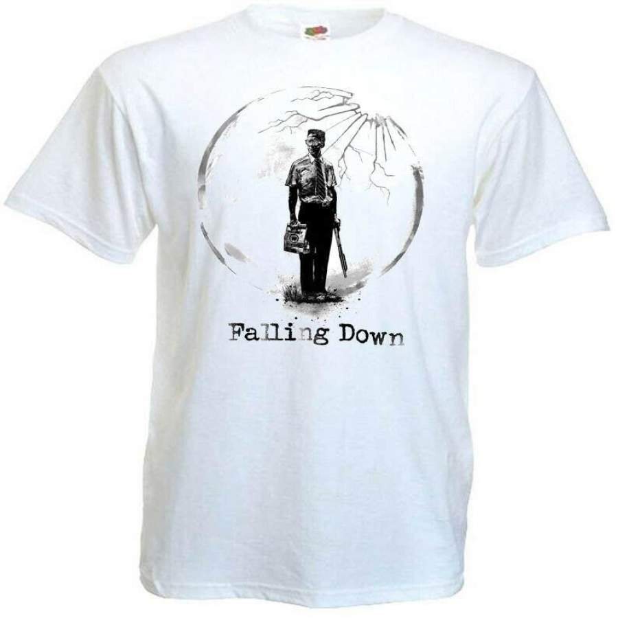 Falling Down V5 Michael Douglas T-Shirt Movie Poster White