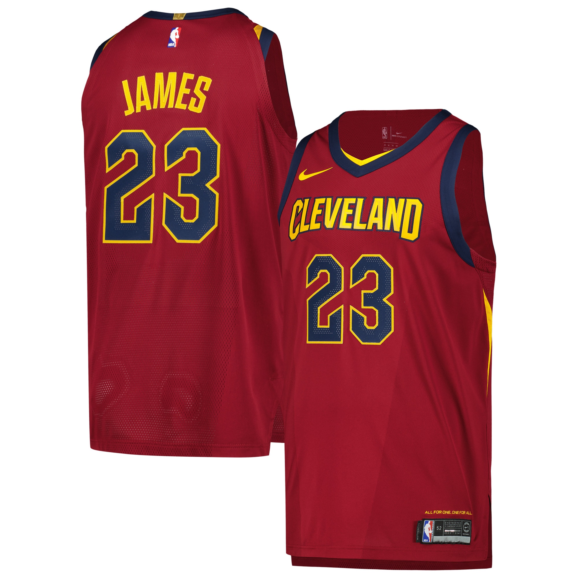 LeBron James Cleveland Cavaliers Authentic Player Jersey – Icon Edition – Wine