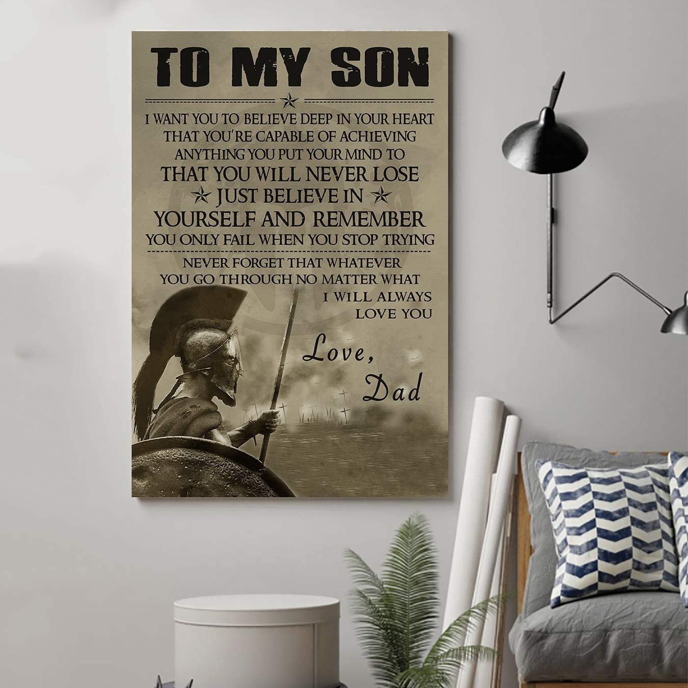 Posters- Lda Spartan Poster – Dad to Son – Just Believe in-SP