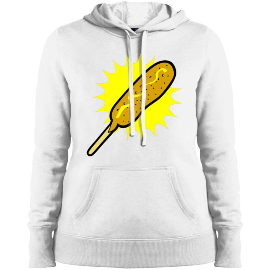 Corn dog Ladies’ Pullover Hooded Sweatshirt T-Shirt