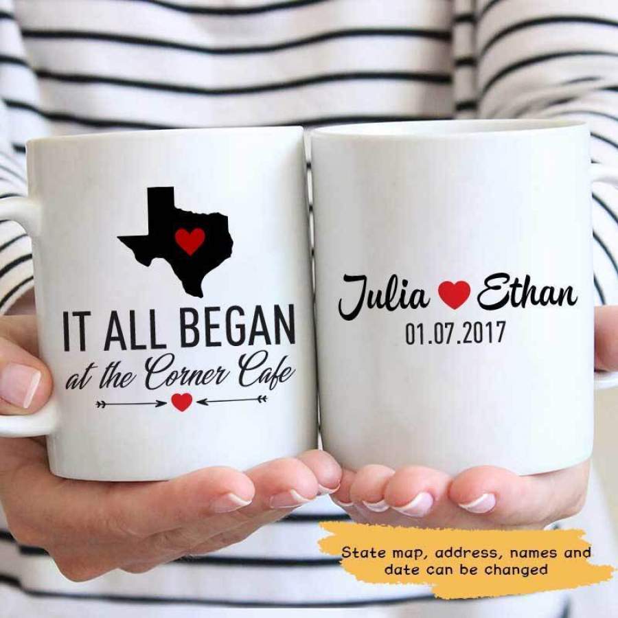 Where It All Began Couple Personalized Mug