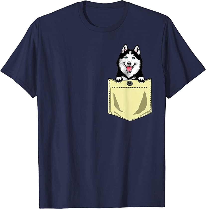 Siberian Husky Dog In The Pocket Puppy T-Shirt