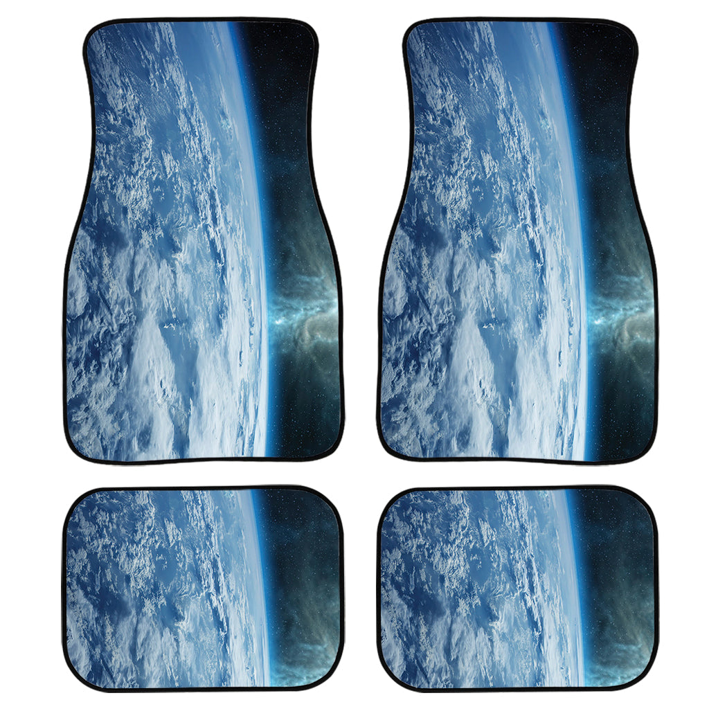 Space And Earth Print Front And Back Car Floor Mats, Front Car Mat