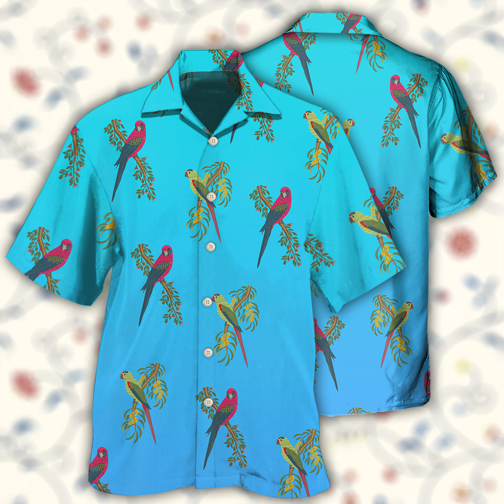 Parrot Blue Style Hawaii Shirt Ha17067