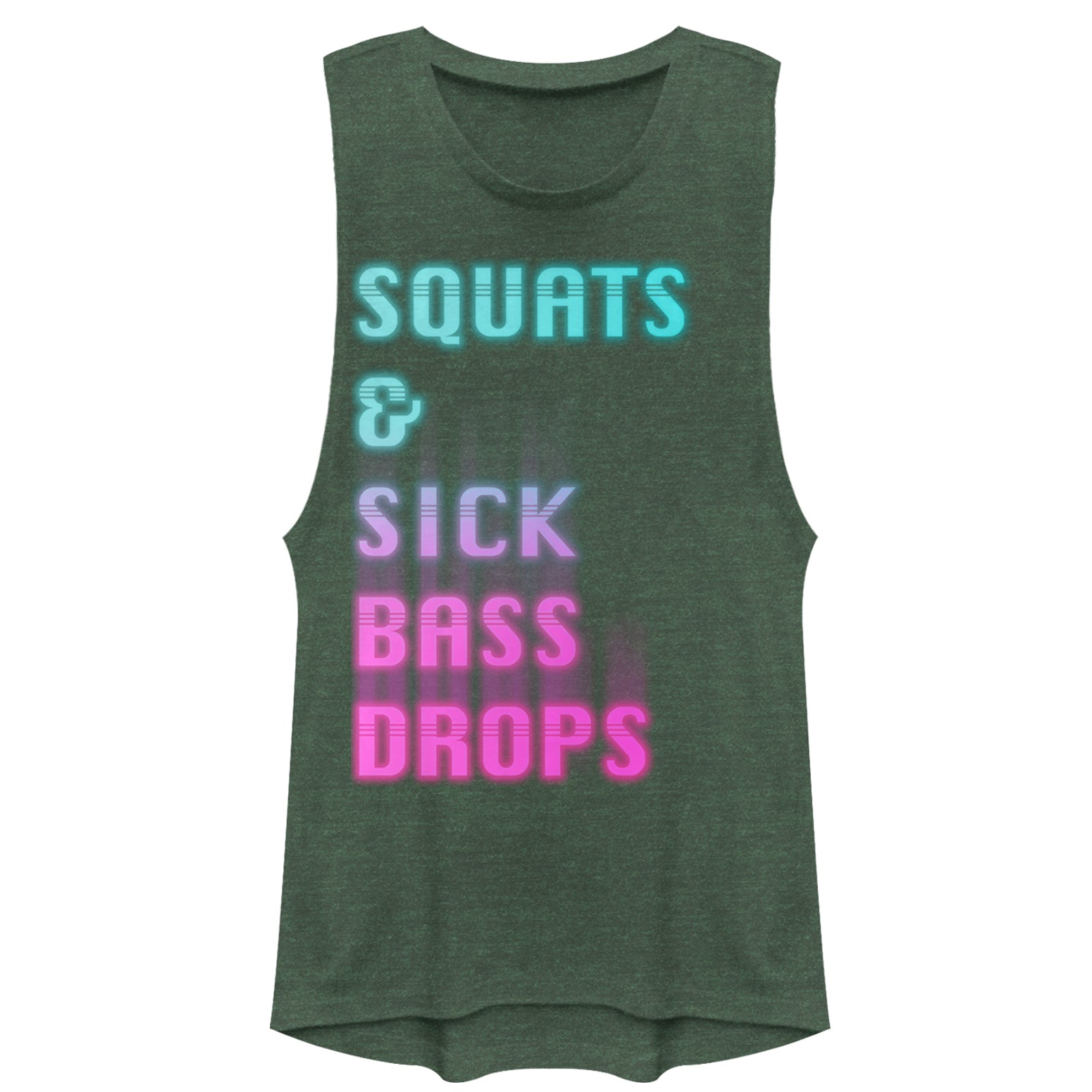 Chin Up Junior’S Squats & Sick Bass Drops  Festival Muscle Tee