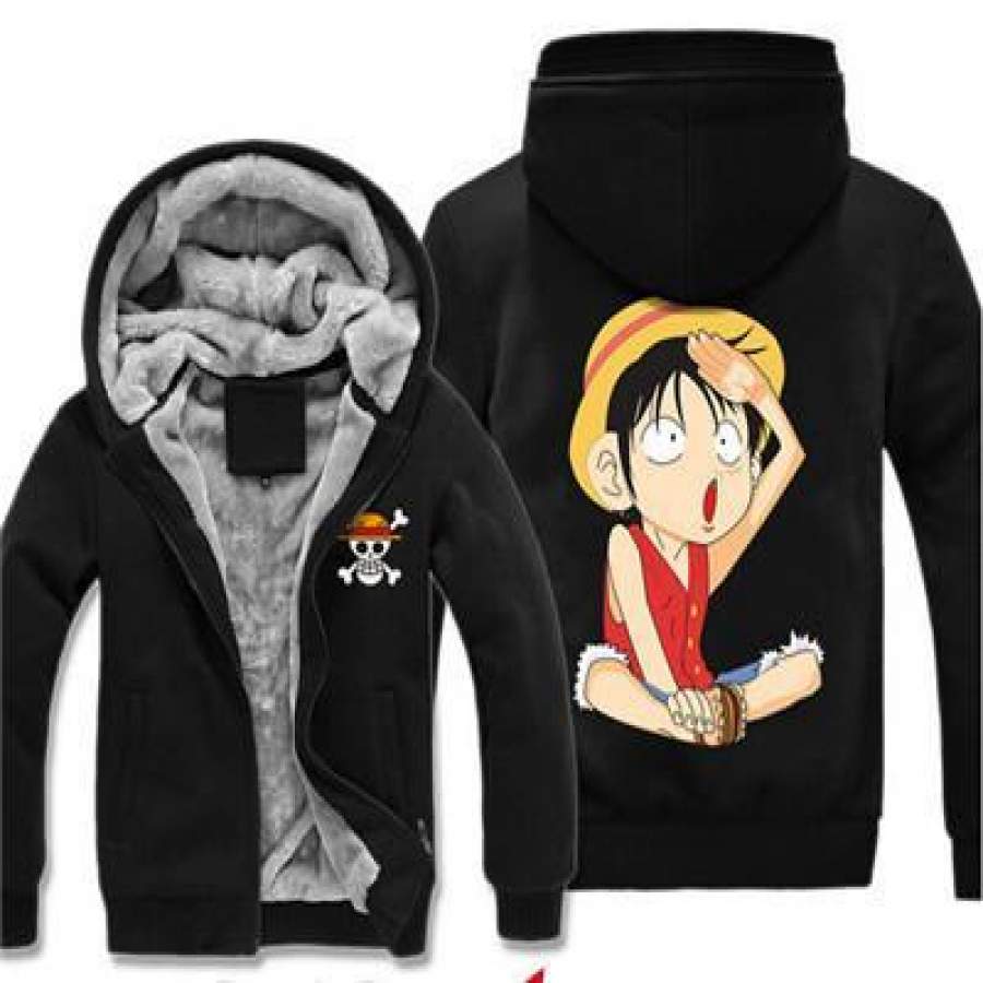 One Piece Casual Mens Hoodie