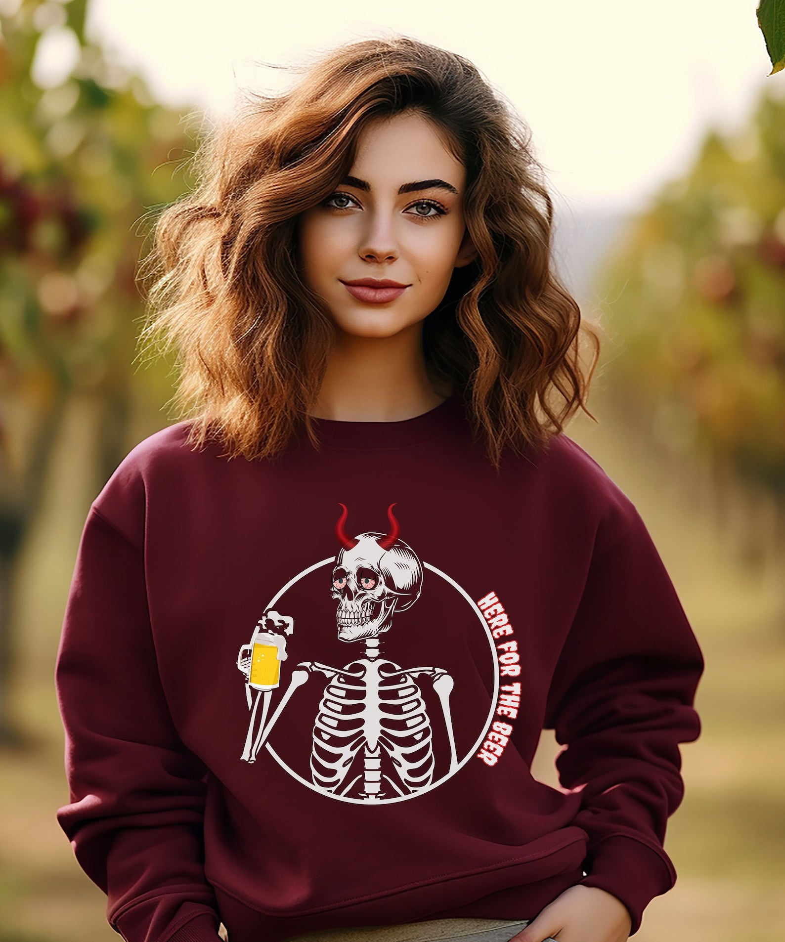 Halloween Sweatshirt, Creepy Dancing 2D Crewneck Sweatshirt All Over Print Sweatshirt For Women Sweatshirt For Men