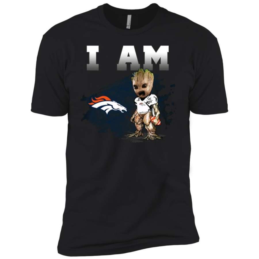 Denver Broncos I Am Groot Men Short Sleeve T-Shirt