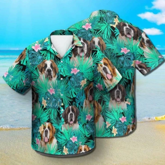 Bernard Summer Leaves Hawaii Shirt Ha109279