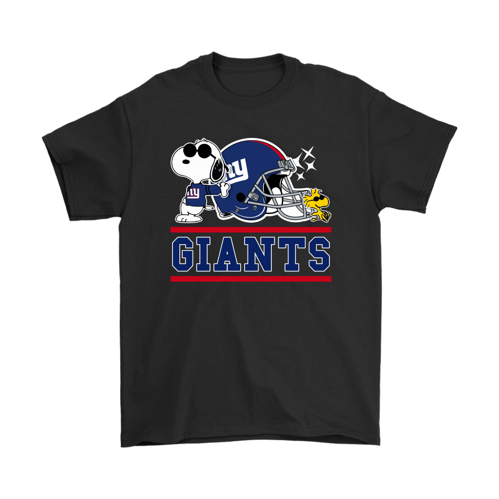 Find The New York Giants Joe Cool And Woodstock Snoopy Mashup Shirts