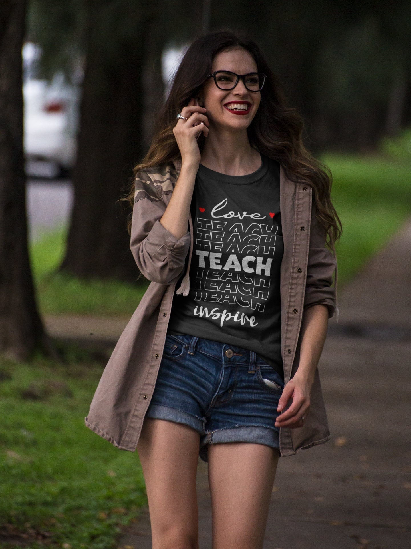 Teach Love Inspire Shirt •Inspirational Teacher Shirt •Teacher Appreciation Shirt •Cute Gift for Teacher •Back to School T-Shirt Teacher Tee