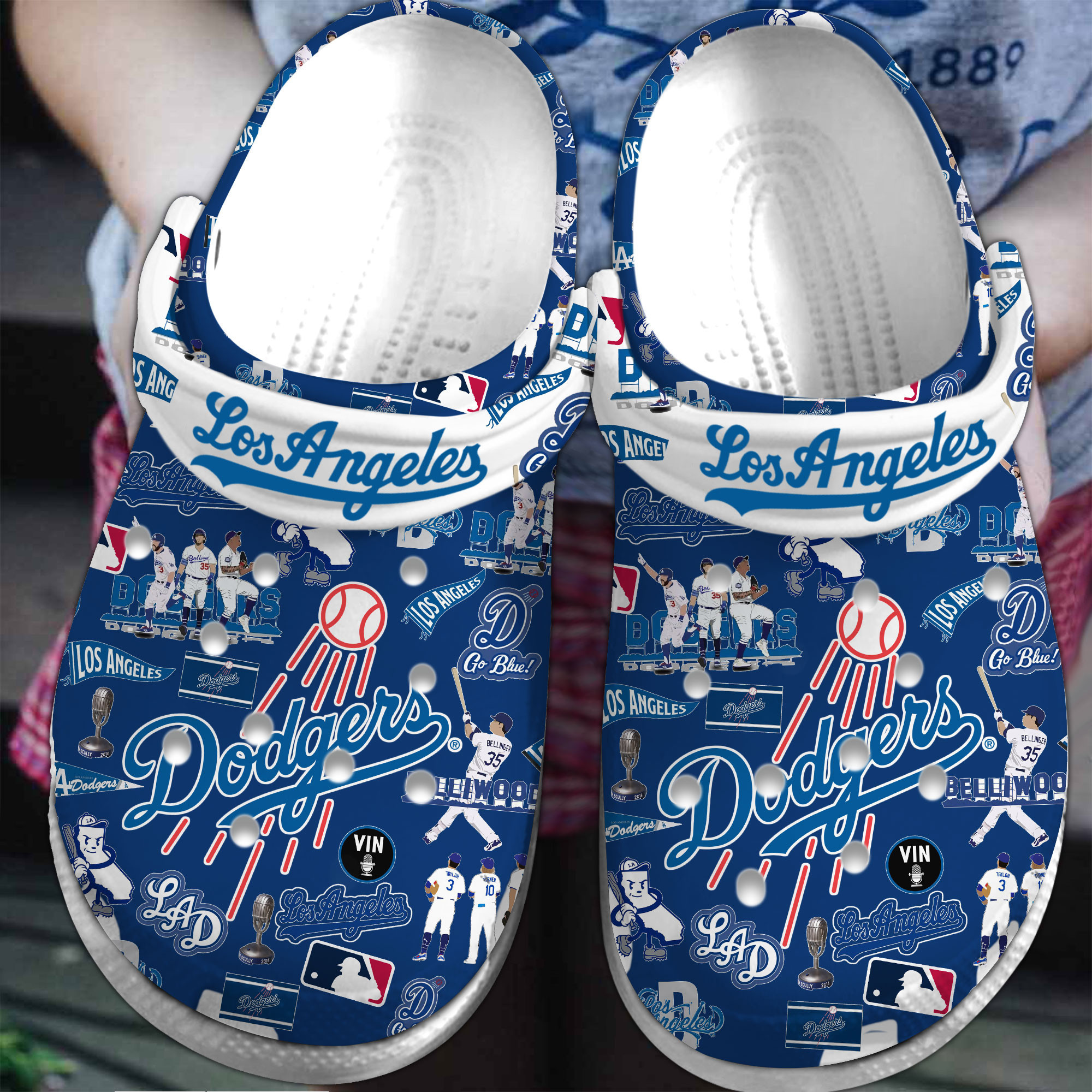 Los Angeles Dodgers MLB Sport Crocss Crocband Clogs Shoes Comfortable For Men Women and Kids