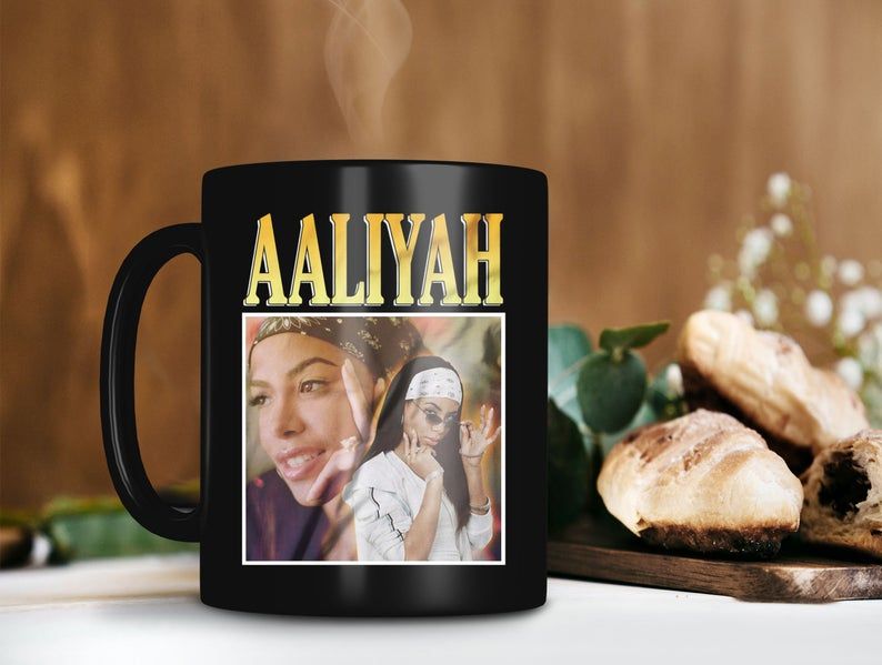 Black Mug Aaliyah One in a Million Mug Aaliyah Remembering Mug Aaliyah Dana Haughton Mug Retro Vintage Mug 2 Premium Sublime Ceramic Coffee Mug H99