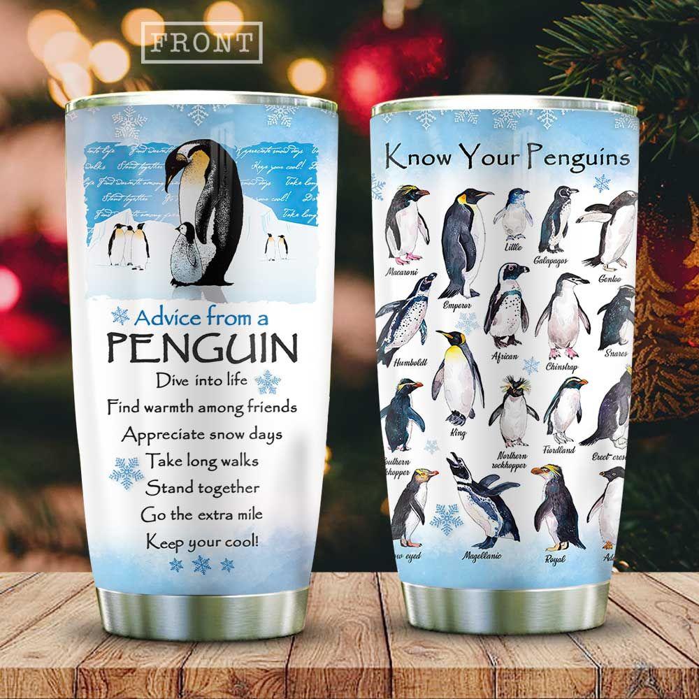 Know Your Penguins KD2 HAL1111009 Stainless Steel Tumbler