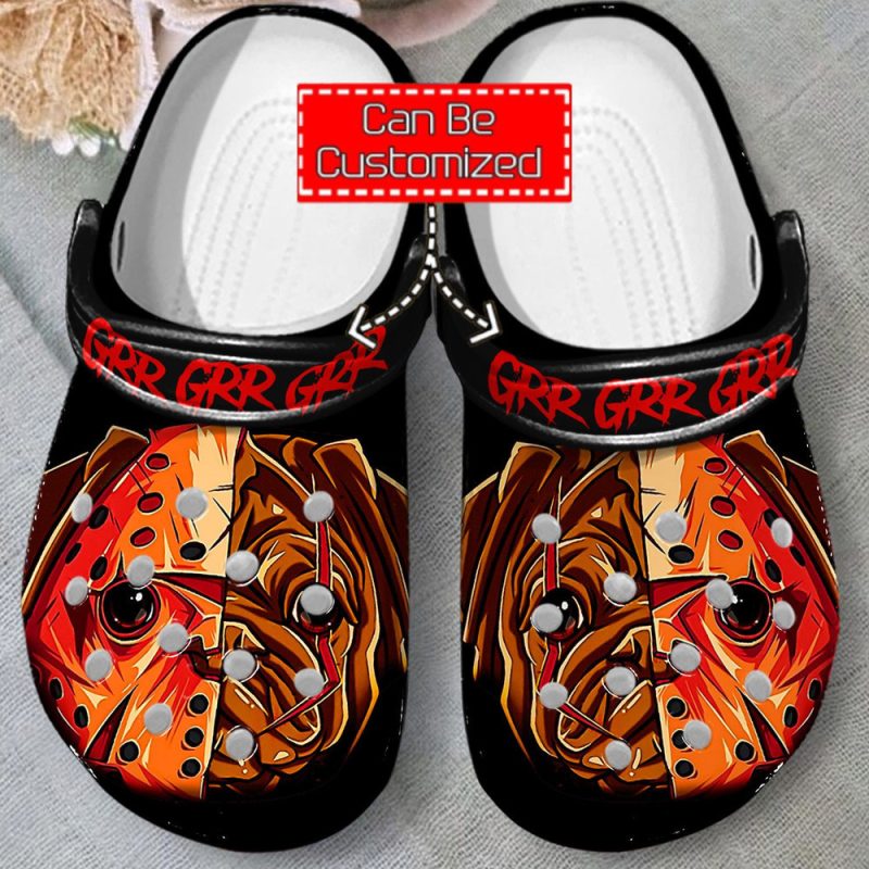 Animal Print – Honor Mask Pug Dog Clog Shoes For Men And Women