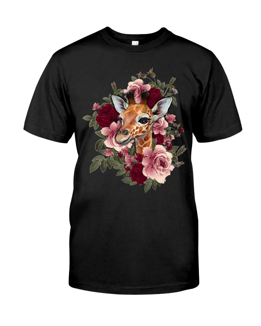 Giraffe Rose Classic T-Shirt