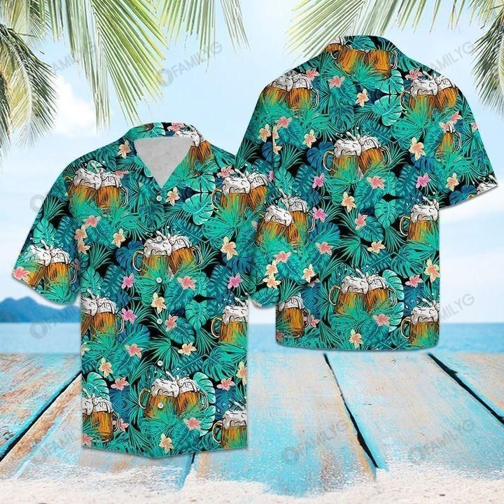 Beer Tropical Hawaiian Shirt Summer Hawaiian For Men, Women, Couple