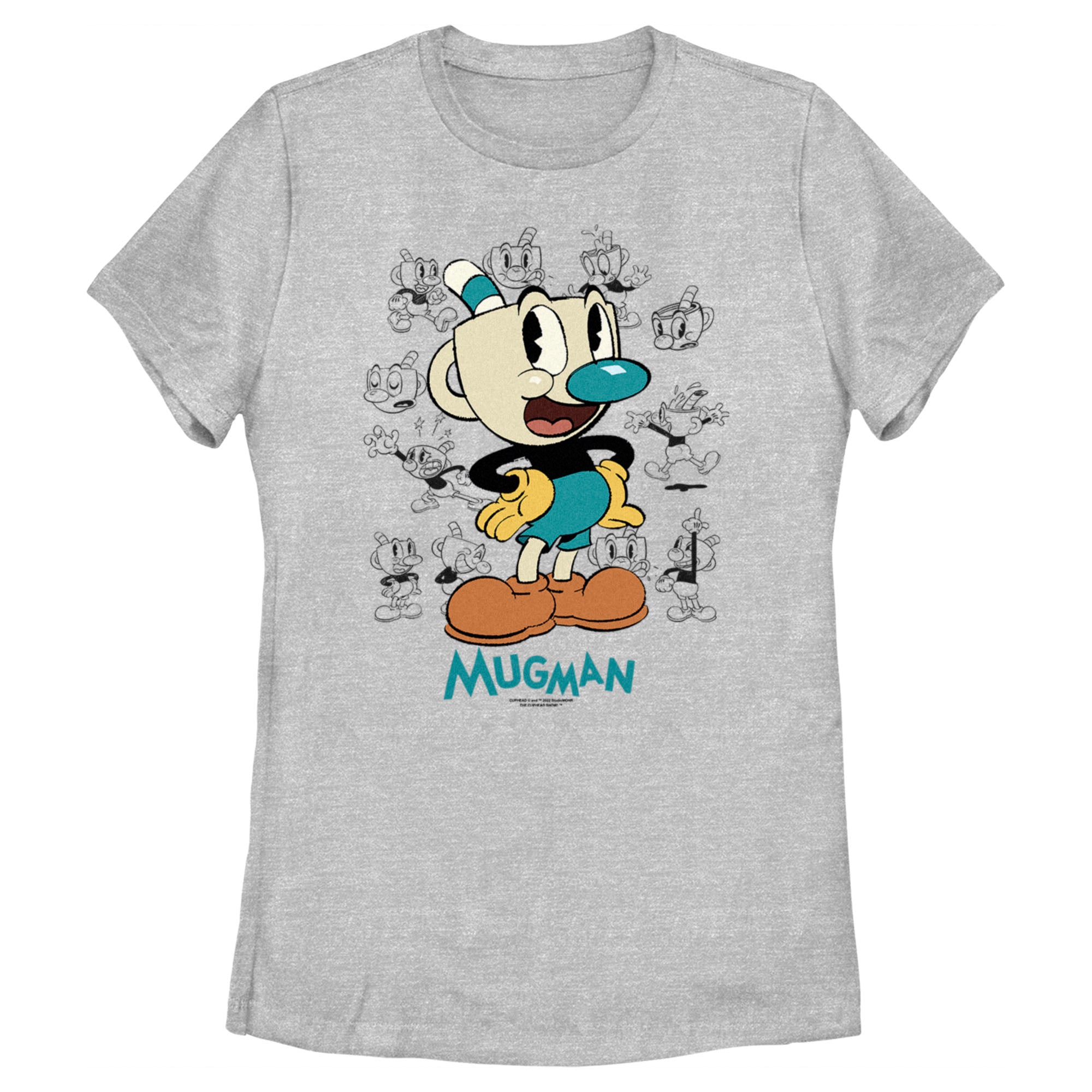 Women’S The Cuphead Show! Mugman Sketches T-Shirt