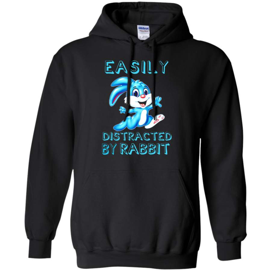 AGR Easily Distracted By Rabbit Animals Hoodie