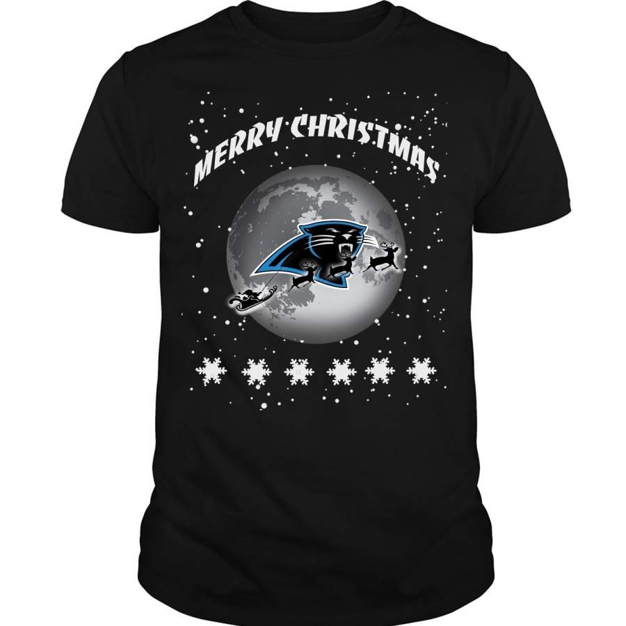 Merry Christmas T Shirt, Carolina Panthers T Shirt