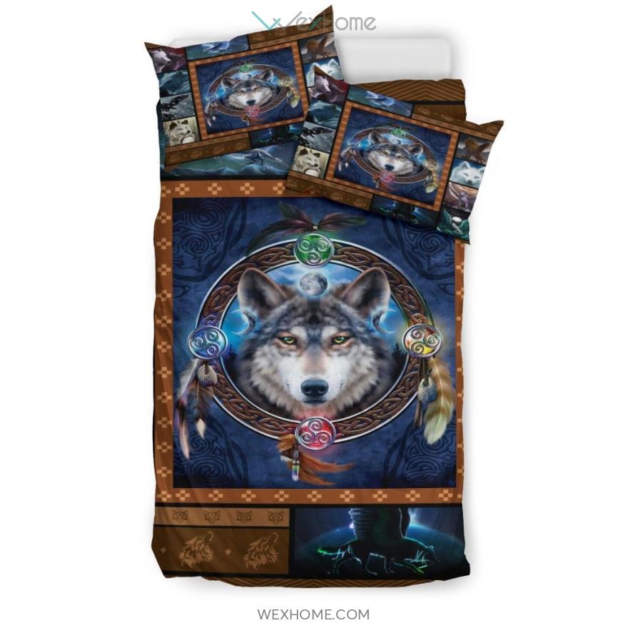 Wolf With Wings Bedding – Duvet Cover And Pillowcase Set – Unique Design Amazing Gift