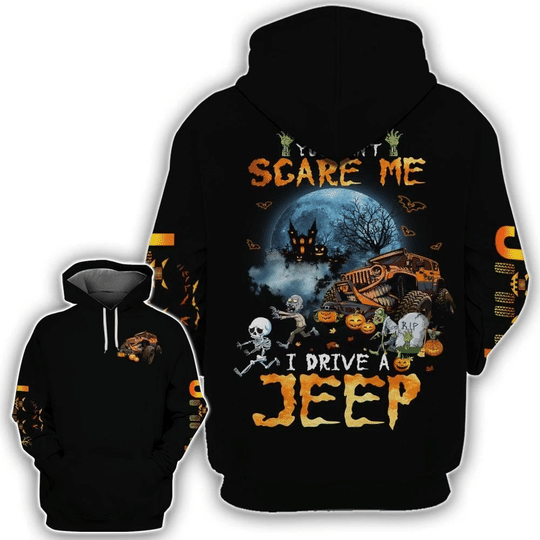 You Scare Me I Drive Skull Halloween 3D All Over Print | For Men & Women | Adult | Ho3519