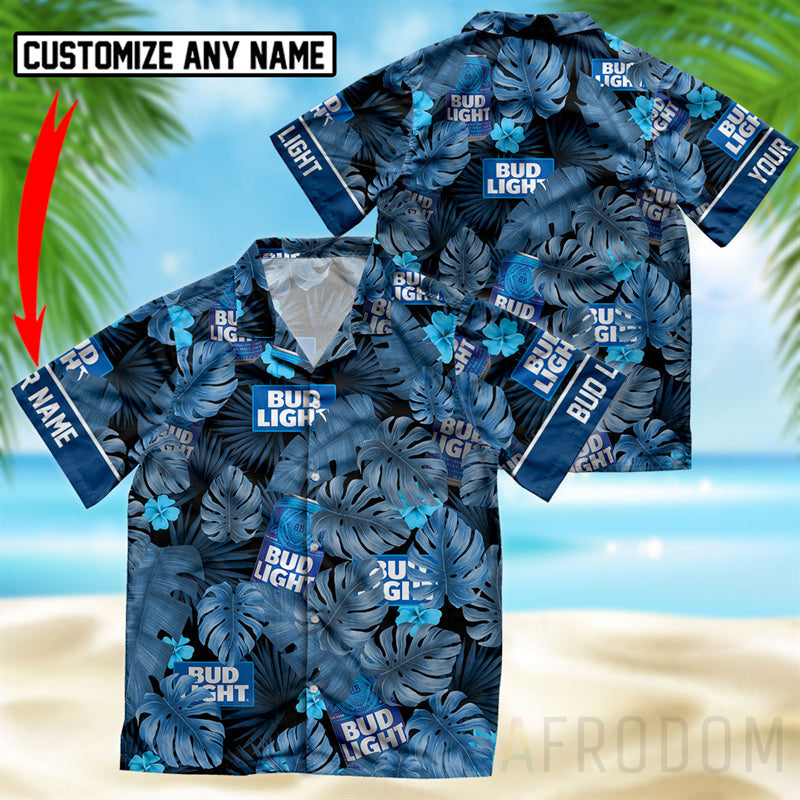 Personalized Tropical Bud Light Hawaii Shirt Ha27890