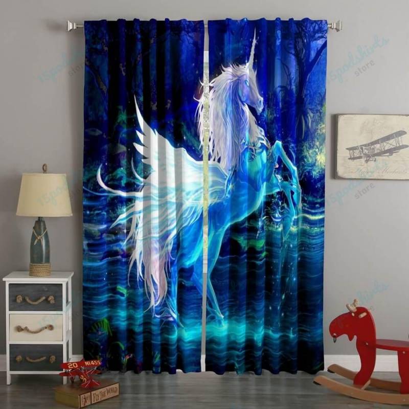 3D Printed Unicorn Style Custom Living Room Curtains