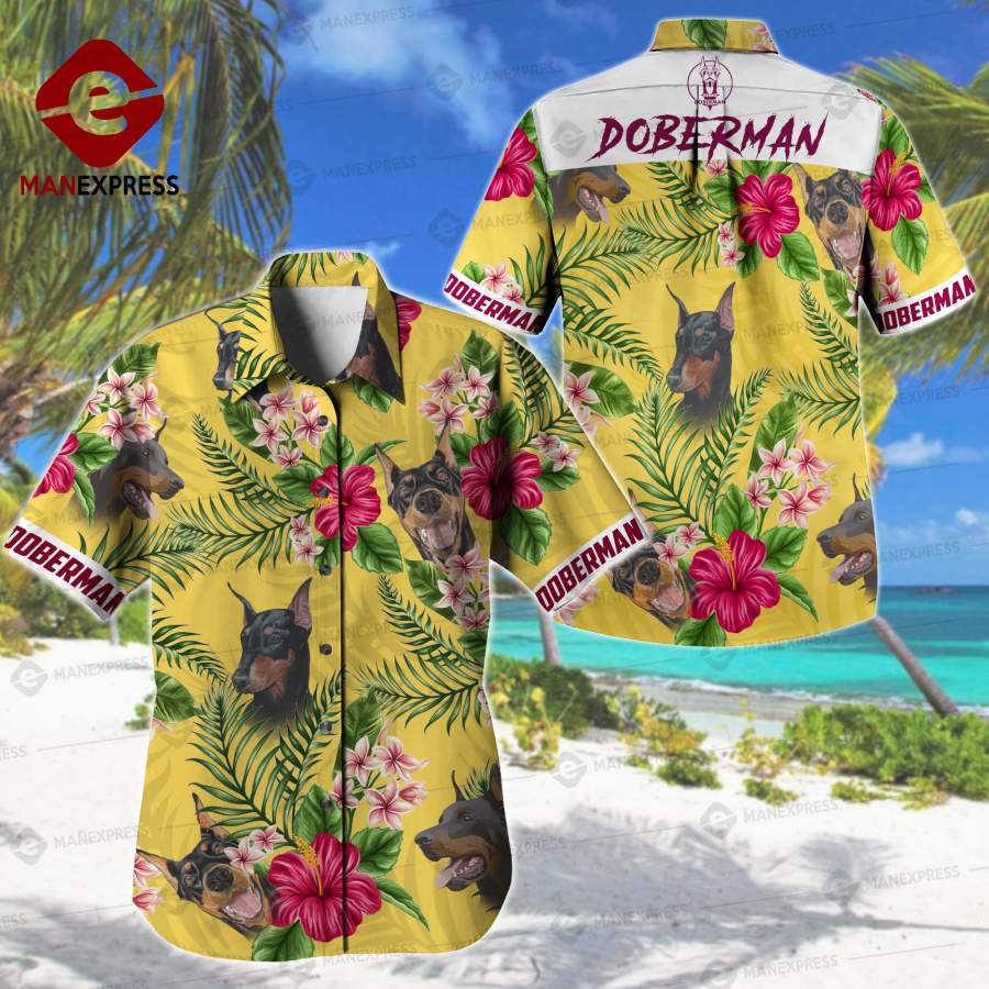 Doberman Pinscher Hawaiian Shirt Ha82796