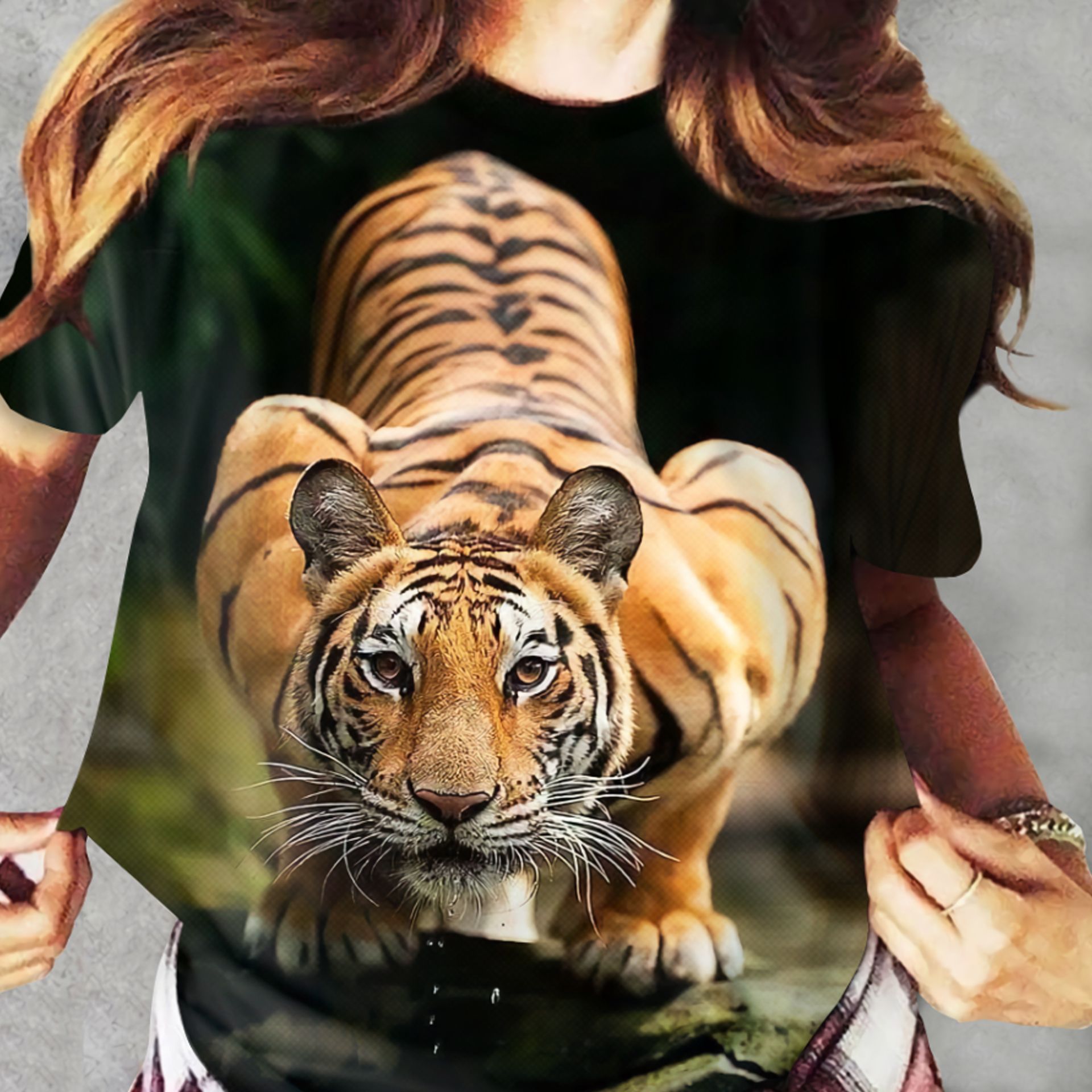 Tiger Ver01 Dadj170721Ltl Unisex 3D T-Shirt All Over Print